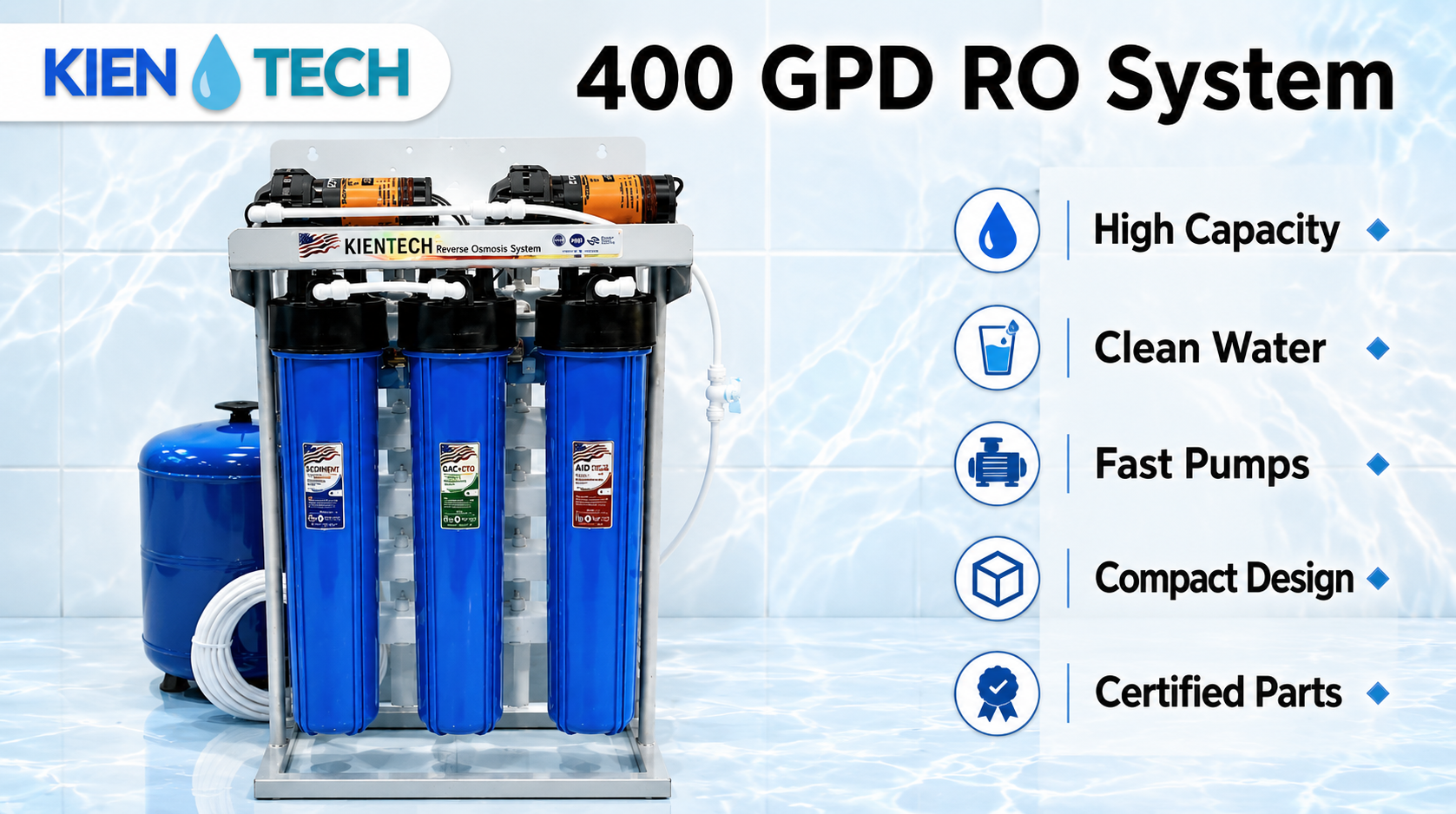 400 GPD RO System